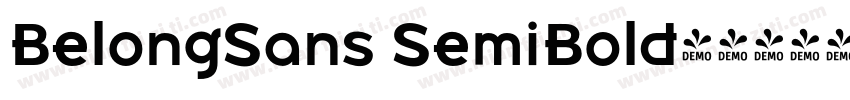 BelongSans SemiBold字体转换